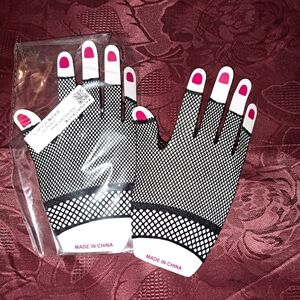 Fishnet Black Style Gloves